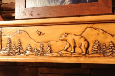 Bear Mountain Fireplace Mantel