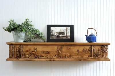 Deer Season Fireplace Mantel