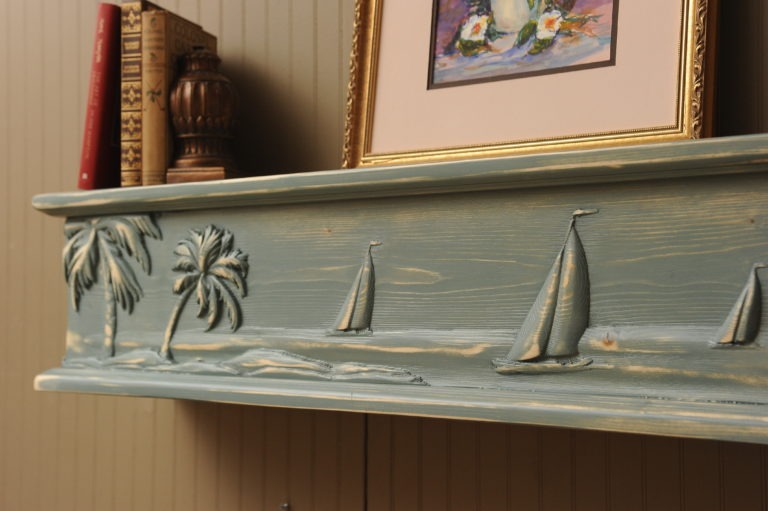Coastal Shelf Fireplace Mantels & Shelves
