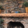 Fireplace mantel displaying blue ridge hound