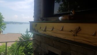 Lake House Covered Patio Mantel