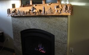 Mountain Fireplace Mantel
