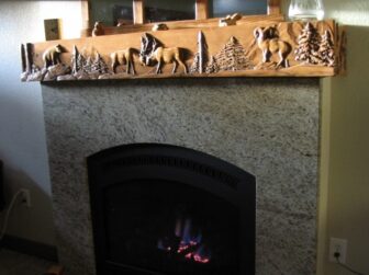 Mountain Fireplace Mantel