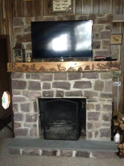 Rustic Fireplace Mantel