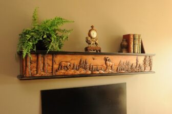 Traditional Rustic Mantel Design